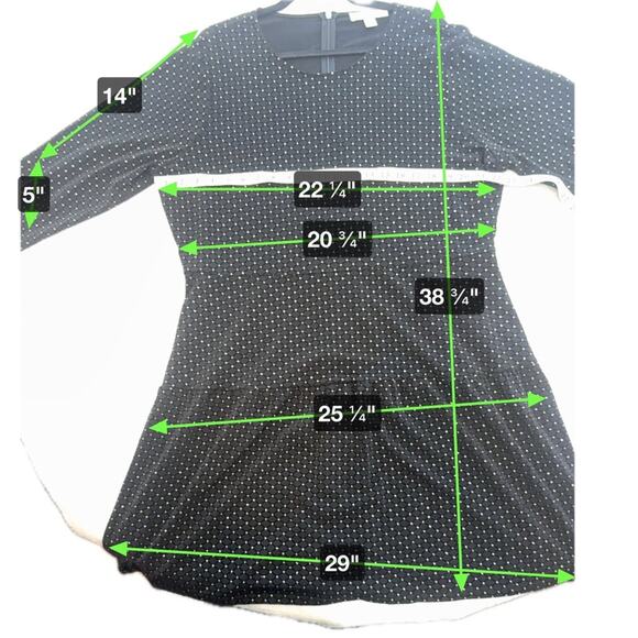 MICHAEL Michael Kors drop waist embellished dress w/shirred skirt black velvet - Picture 11 of 11